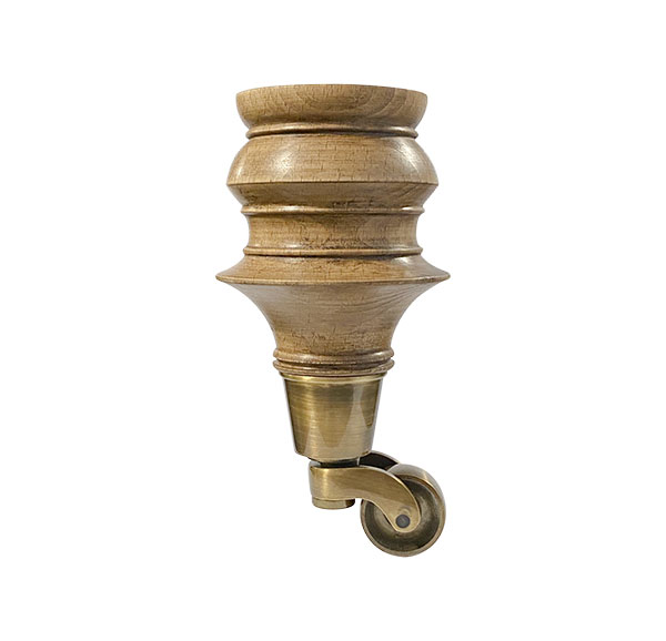 Antique-brass-caster